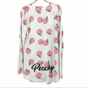 Fashion Nova peachy peach print romper